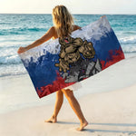 serviette plage ours musclé absorption rapide séchage rapide polyester coton motifs abstraits contemporains
