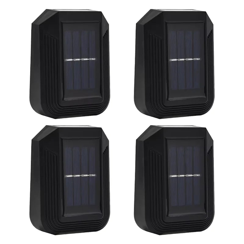 lampe solaire murale noire moderne adhésive panneau solaire led pièces