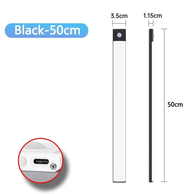 lampe led rechargeable adhésive 5v blanc moderne 10cm 20cm 30cm 40cm 50cm