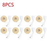 base lumineuse led bois naturel moderne câble usb interrupteur adhésif minimaliste chambre blanc