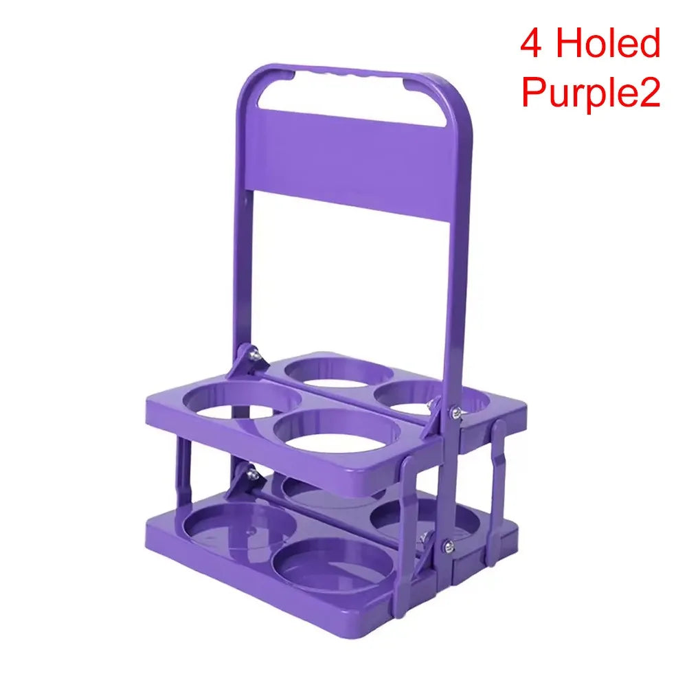 support bouteilles pliable moderne compartiments vert noir rouge bleu rose jaune violet plastique lisse