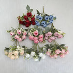 Bouquets artificiels roses soie décoration intérieure romantique classique maison événements fêtes
