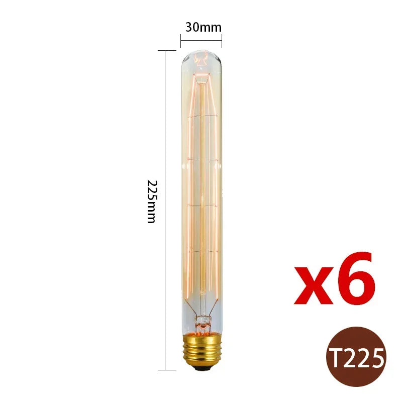 ampoule edison filamente spiral dorée vintage 360° lumens e27 transparente