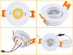 spot led noir orange argent 3w clips modernes 65mm 25mm 50mm