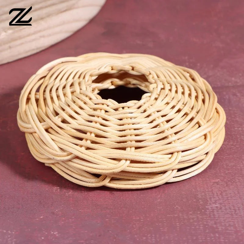 coaster tressé naturel rustique traditionnel abricot beige opacité maison salon cuisine