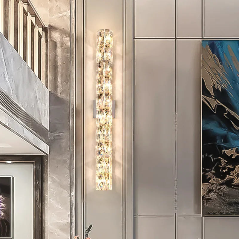 Applique murale LED cristal blanc chaud