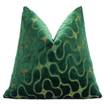 housse coussin velours géométrique contemporain 30x50 45x45 50x50 gris vert doré