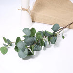 Branche artificielle feuilles soie vert naturelle exposition extérieure décoration jardin mariage 90cm 40feuilles