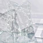 plaque décorative lolita papillons étoiles strass support plastique transparent moderne