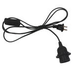 Kit suspension moderne lampe E27 noir blanc interrupteur câble 1,8m plug eu us