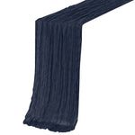 table chemin moderne élégant bleu clair jaune violet rose crêpe plissé polyester coton voile