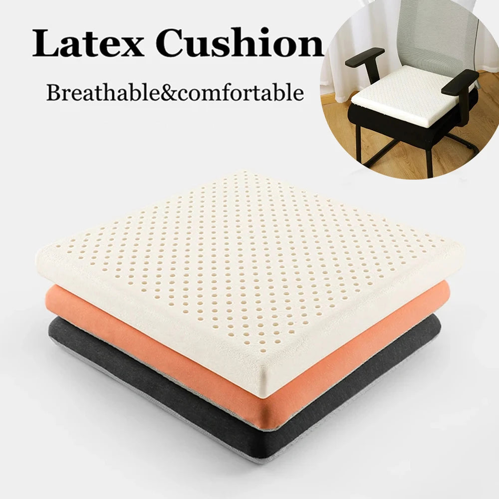 coussin latex perforé moderne beige orange gris 40x40cm 45x45cm 4cm 6cm