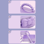 boîte rangement bijoux moderne portable poignée noeud papillon clips cheveux bagues bracelets enfants chambre