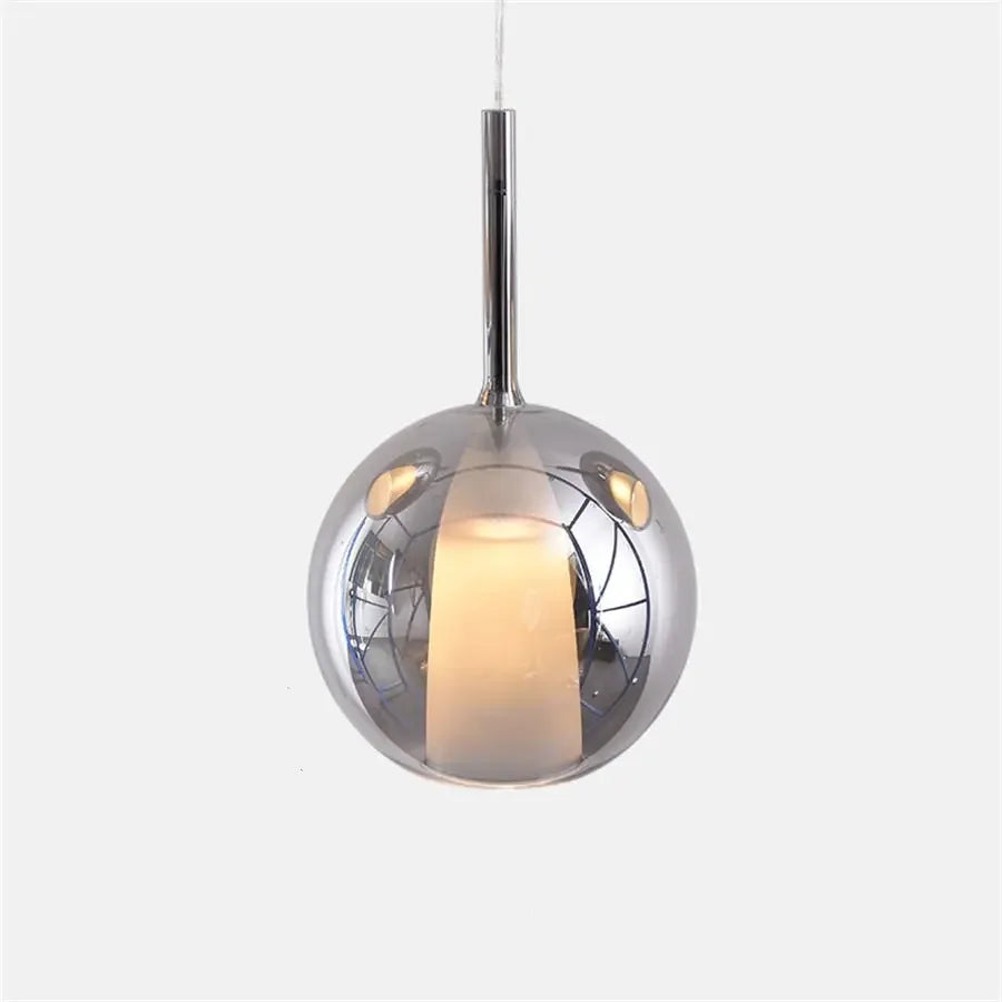suspension lumineuse moderne pendentif alliage argenté doré blanc câbles suspendus minimaliste