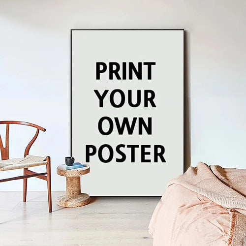 posters personnalisables blancs noirs textes minimalistes cadre photo decoration maison