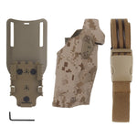 holster glock 17 19 lampe torch multicam camouflage noir mat vert ranger