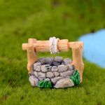 statues jardin miniatures ponts pagodes cascades nénuphars grenouilles textures bois pierre mousse artificielle
