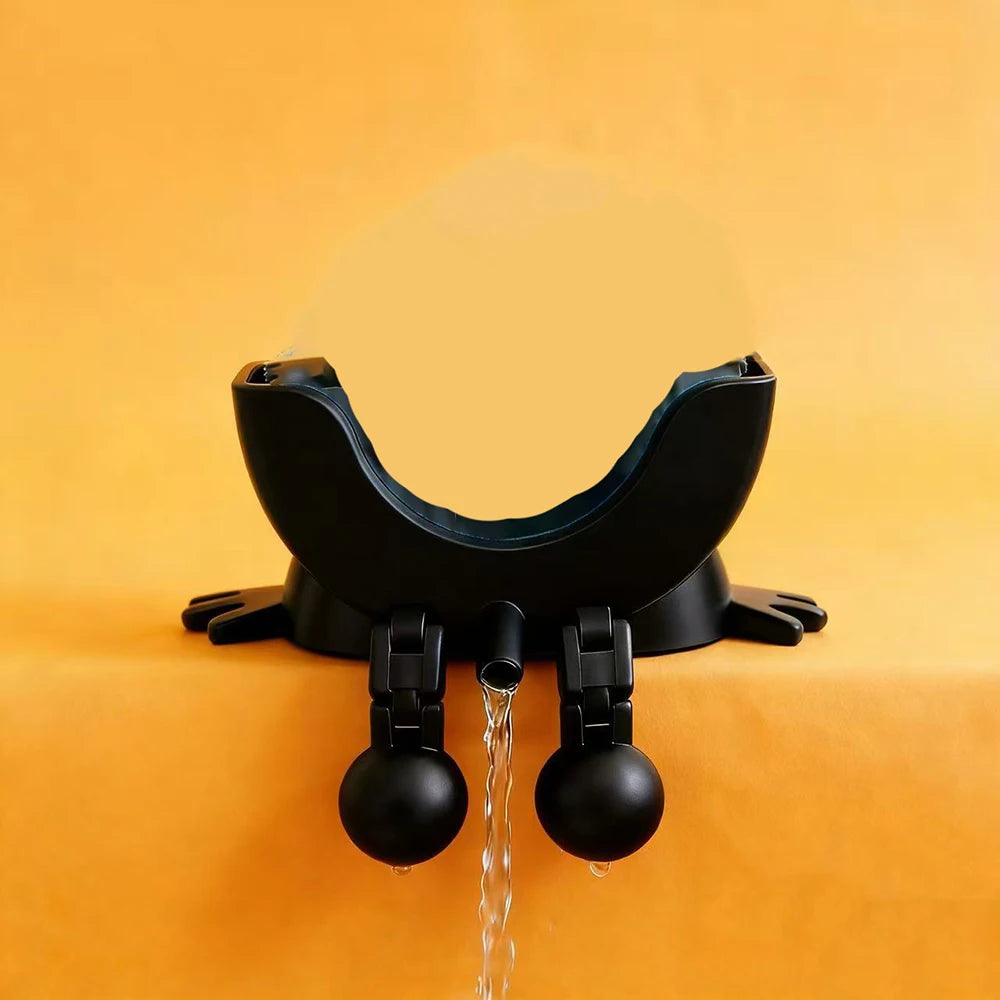 porte savon souriant clips couleur bleue jaune orange vert rose rangement évier créatif animé
