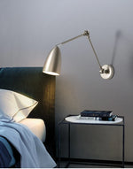 lampe murale moderne réglable led nickel blanc noir opaque fixée 23cm 15.5cm