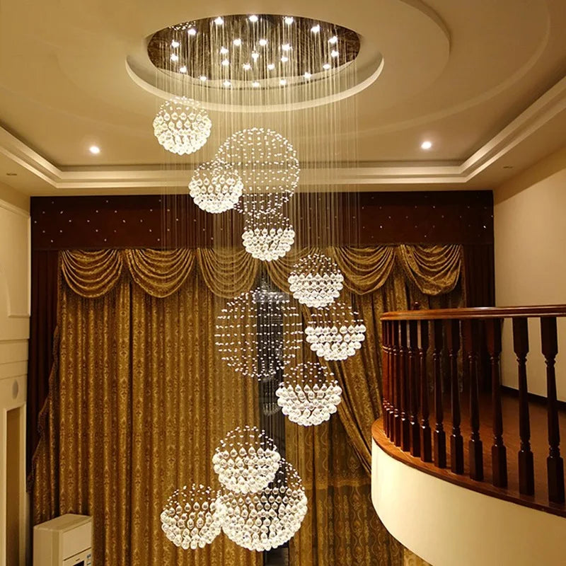 suspension lumineuse moderne transparentes salon restaurant chambre principal