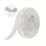 ruban strass décoratif adhésif vert noir violet blanc rose beige rouge classique 3d strass