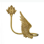 boucles rideau or ailes sculptées classiques décoratives noels dorés deux pièces