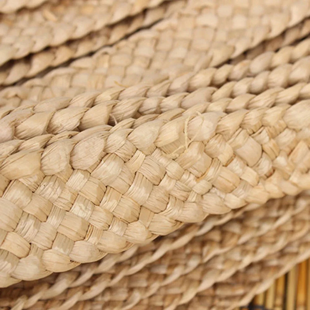 ruban tissé paille beige clair tressé artisanal bricolage décoration création chapeaux sacs 10mètres