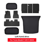 tapis sol 3d luxueux noir moderne tesla 2017 2024 tissé étanche