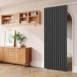 rideau plissé gris moderne polyester opaque 100x200cm 120x200cm 150x200cm 180x200cm 200x200cm 220x200cm