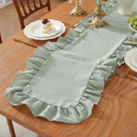 chinois table rectangulaire bleu clair rose vif blanc doux classique antidérapant coton polyester fêtes