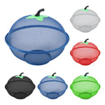 panier corbeille fruits maille métal moderne respectueux environnement noir vert rouge bleu gris poignée
