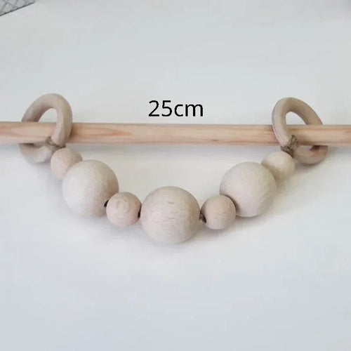 anneaux rideau bois corde torsadée tissu chanvre gris clair beige blanc rustique