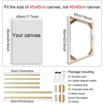 cadre mural bois moderne toile abstraite multicolore fleurs relief 60x80cm 55x75cm 55x85cm clips crochets