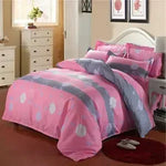 ensemble literie moderne noir blanc motif géométrique housse couette oreillers polyester