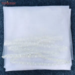 voile mariée blanc strass classique élégant bridal veil crème écru soirée