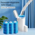 Brosse toilette jetable blanche bleue moderne pratique adhésive interchangeables fluides nettoyants