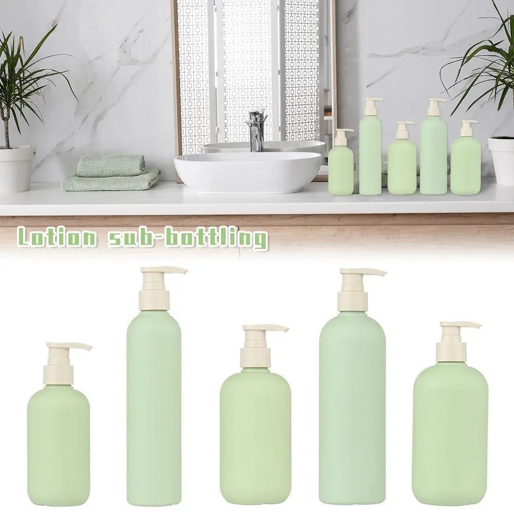 flacon lotion vert clair moderne pompe 200ml 250ml 300ml 400ml 500ml