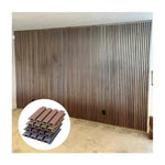 panneaux parement mural modernes rayures verticales couleur marron beige gris insonorisants extérieurs intérieurs