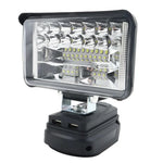 lampe led portable 18w noir clips moderne double usb 3v 12v