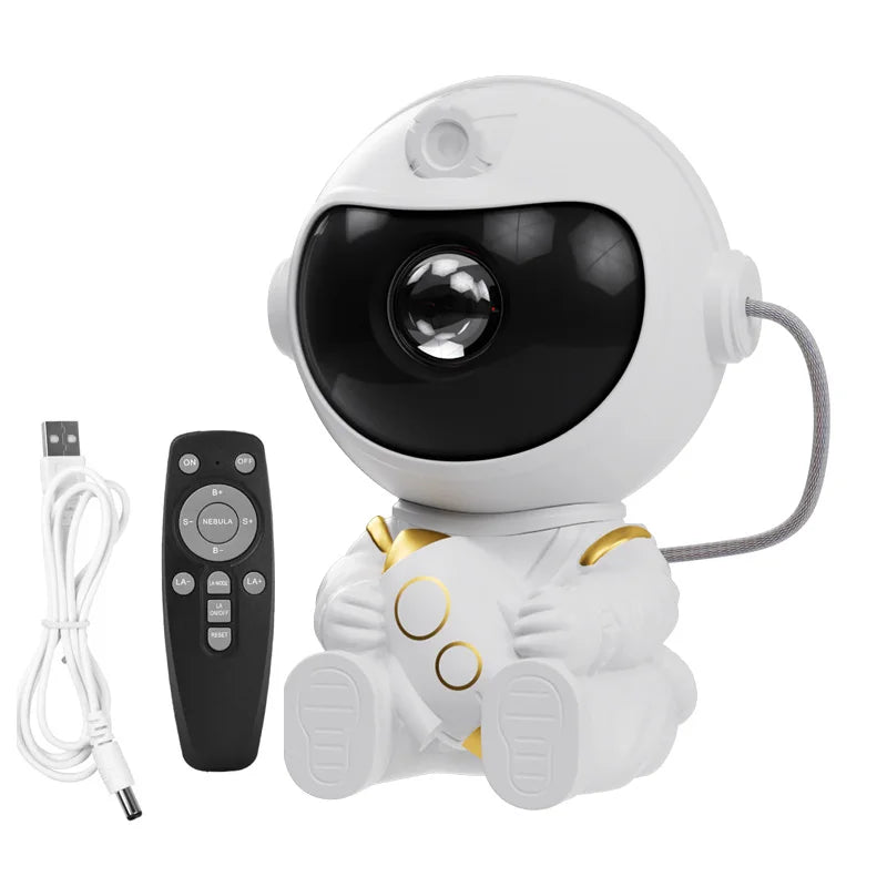 projecteur veilleuse astronaute nébuleuse éclairage chambre enfants décorations lumineux blanc rose or rouge bleu