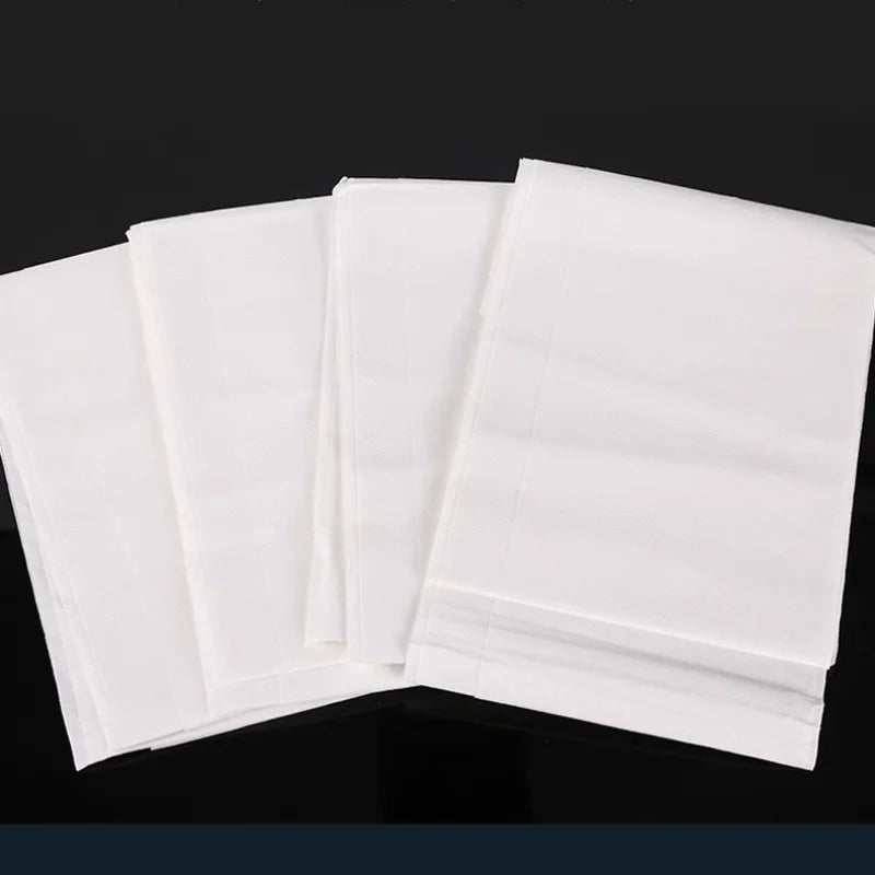 serviettes jetables blancs non tissées perforées utilitaires pack 20 pièces 180cm 80cm spa beauté