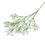 décoration intérieure bouquet artificiel blanc fleurs simples moderne 52cm transparent vase mariage anniversaire baby