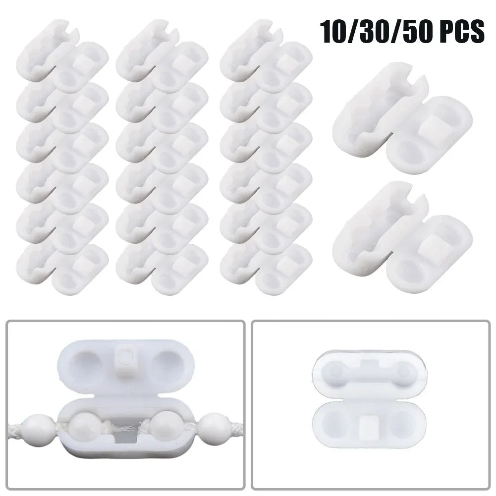 clips chaîne blancs blanches moderne store roulant extension connexion 10 30 50 pièces