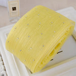 ruban décoratif polyester points strass dorés moderne élégant blanc jaune violet rose