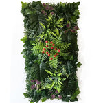 panneau mural artificiel herbe feuilles vert moderne décoration extérieur accroché maison festive
