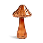 vase champignon verre transparent moderne décoration fleur verte bleue rouge orangée rose