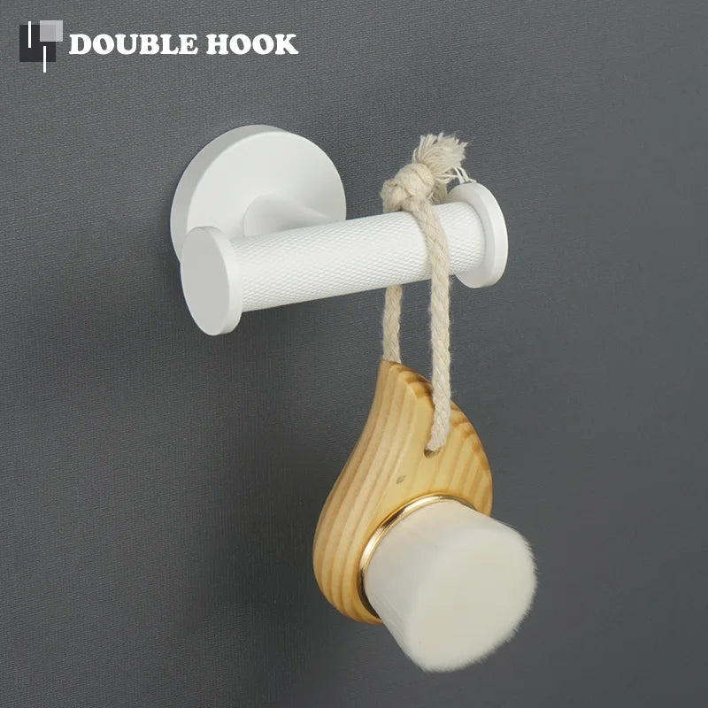 porte serviettes blanc moderne adhésif set accessoires salle bain papier toilette brosse dents