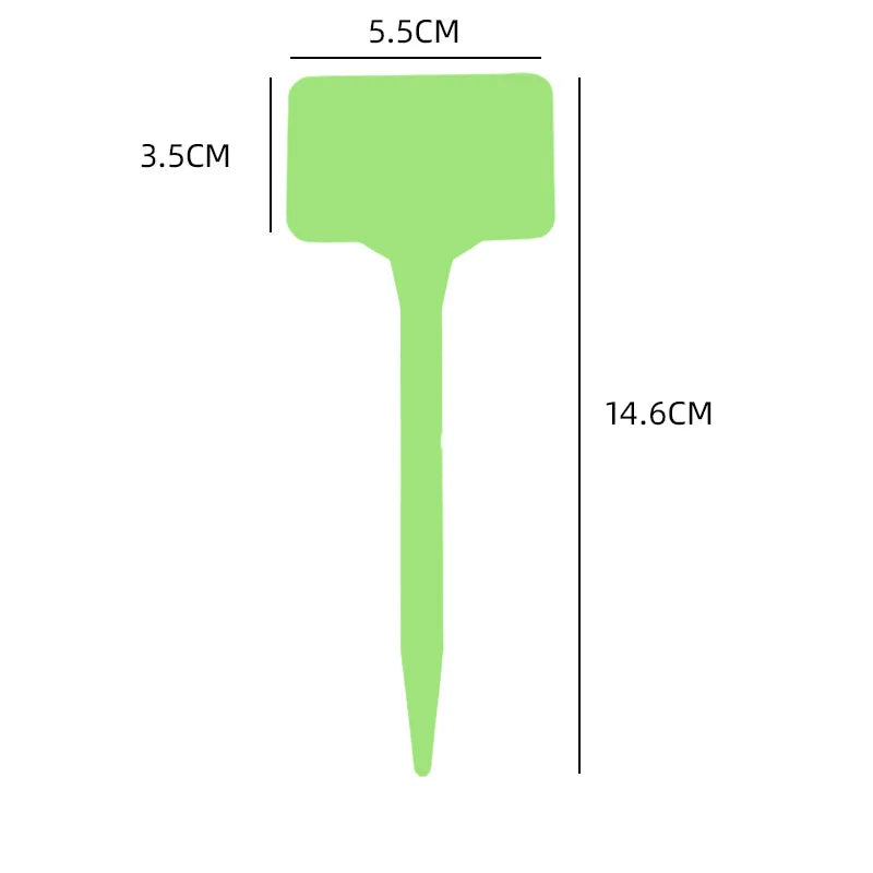 étiquettes jardinage bleu vert rouge blanc pratiques simples rectangulaires pointues 10 pièces