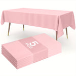 nappe rose lisse opaques mariage anniversaire table événement décoration fête printemps été