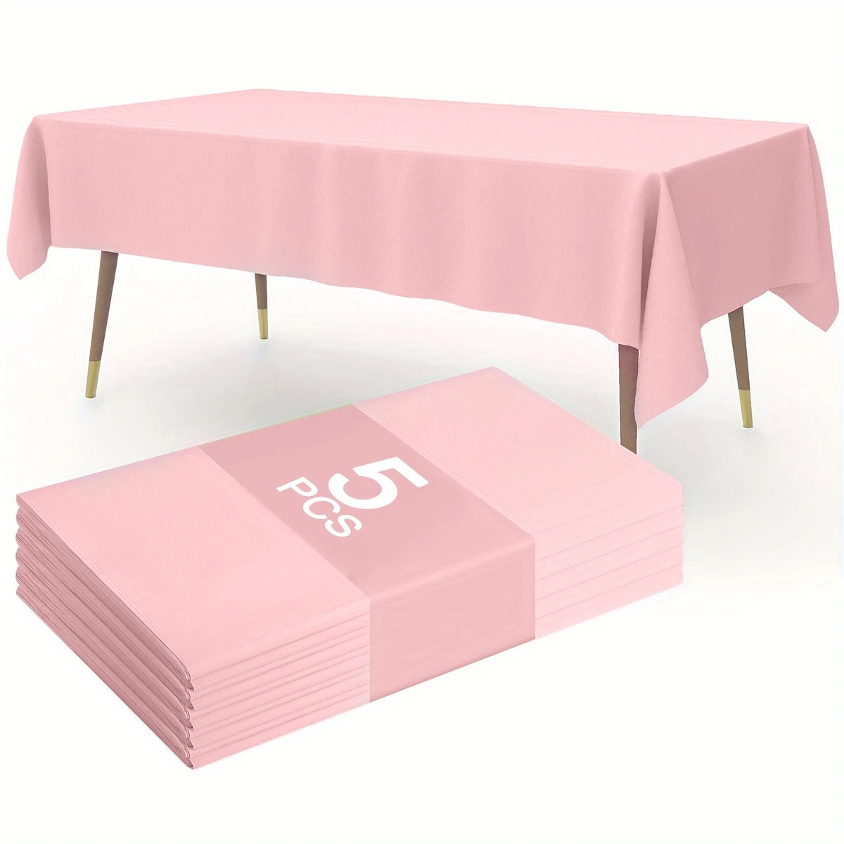 nappe rose lisse opaques mariage anniversaire table événement décoration fête printemps été